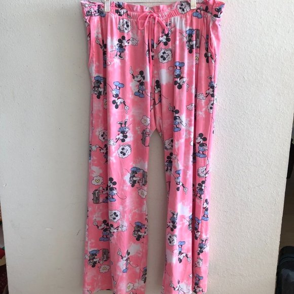 Disney Other - Disney, Minnie & Mickey Sweetheart PJ Bottoms, Sz XL